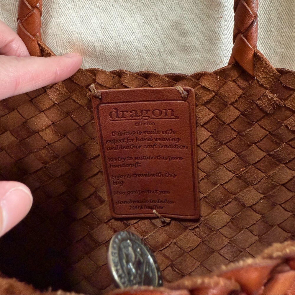 Dragon Diffusion Santa Croce Small Tan Bag - Picture 5 of 14
